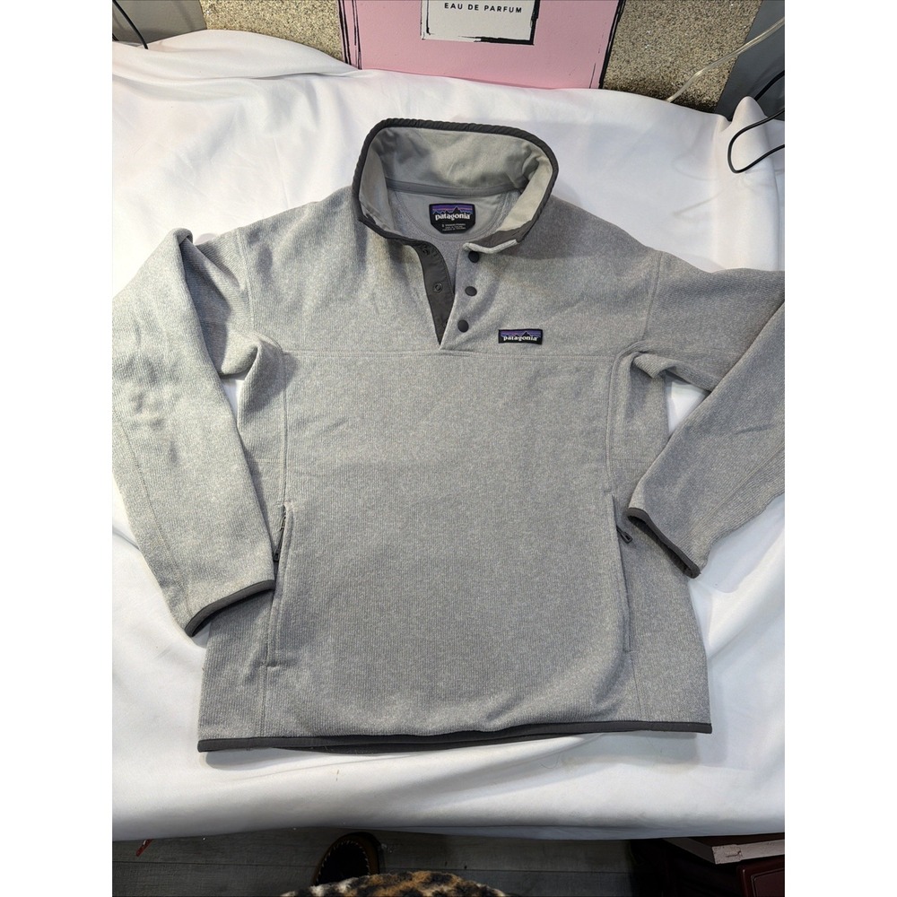 Patagonia Synchilla Snap-T Pullover Womens Size Small Gray Fleece Jacket 549